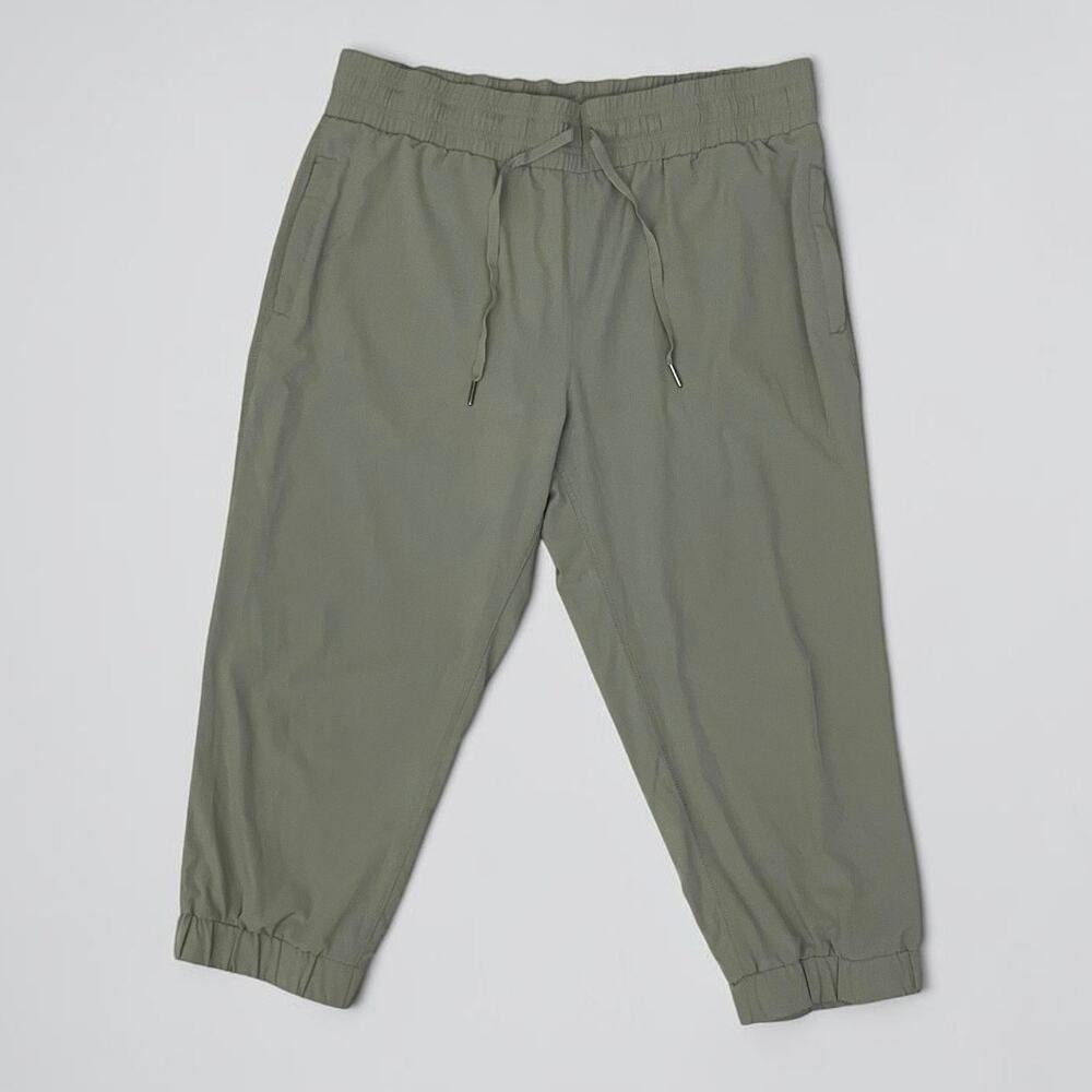 Kyodan Green Ankle Cropped Active Joggers